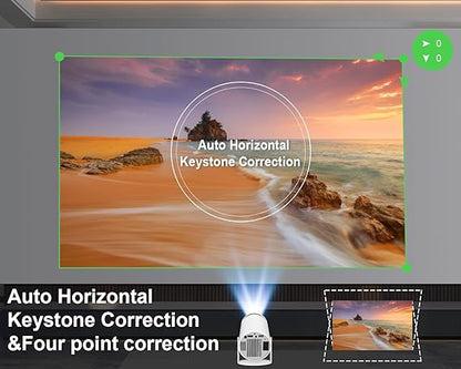 Vidéoprojecteur intelligent 4K compact avec Wi-Fi 6 et Bluetooth 5.0